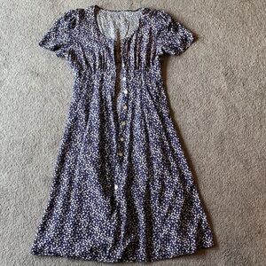 Floral Button-Down Dress